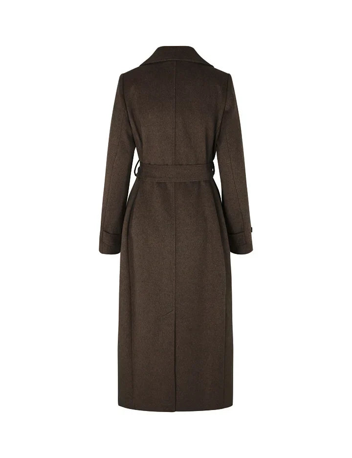 Long trench coat with belt