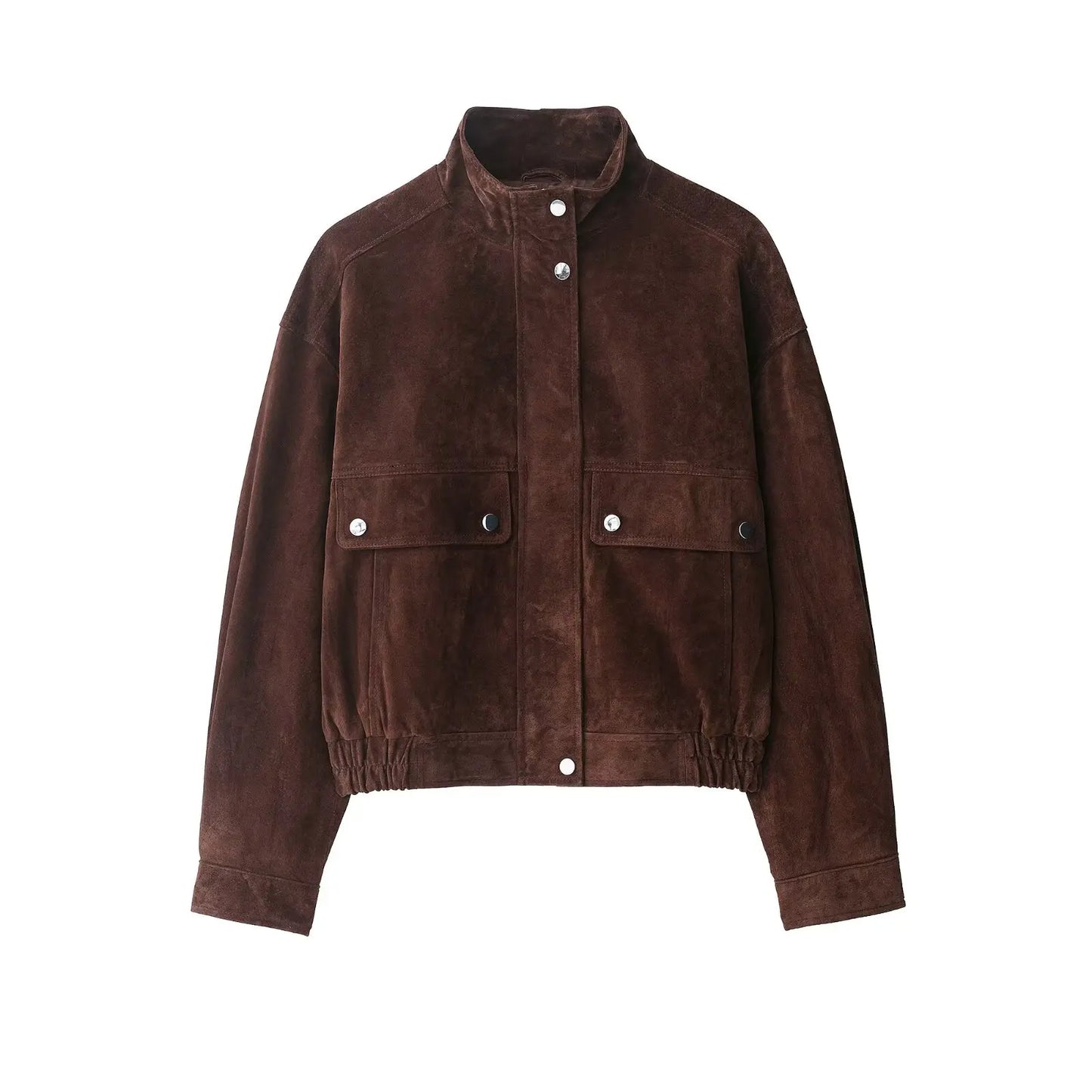 Suede Bomber Jacket
