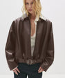 Faux leather jacket