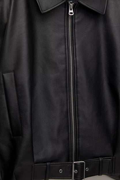Faux leather jacket