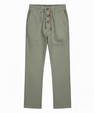 Men's straight-cut cotton sweatpants with drawstring