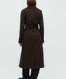Long trench coat with belt 