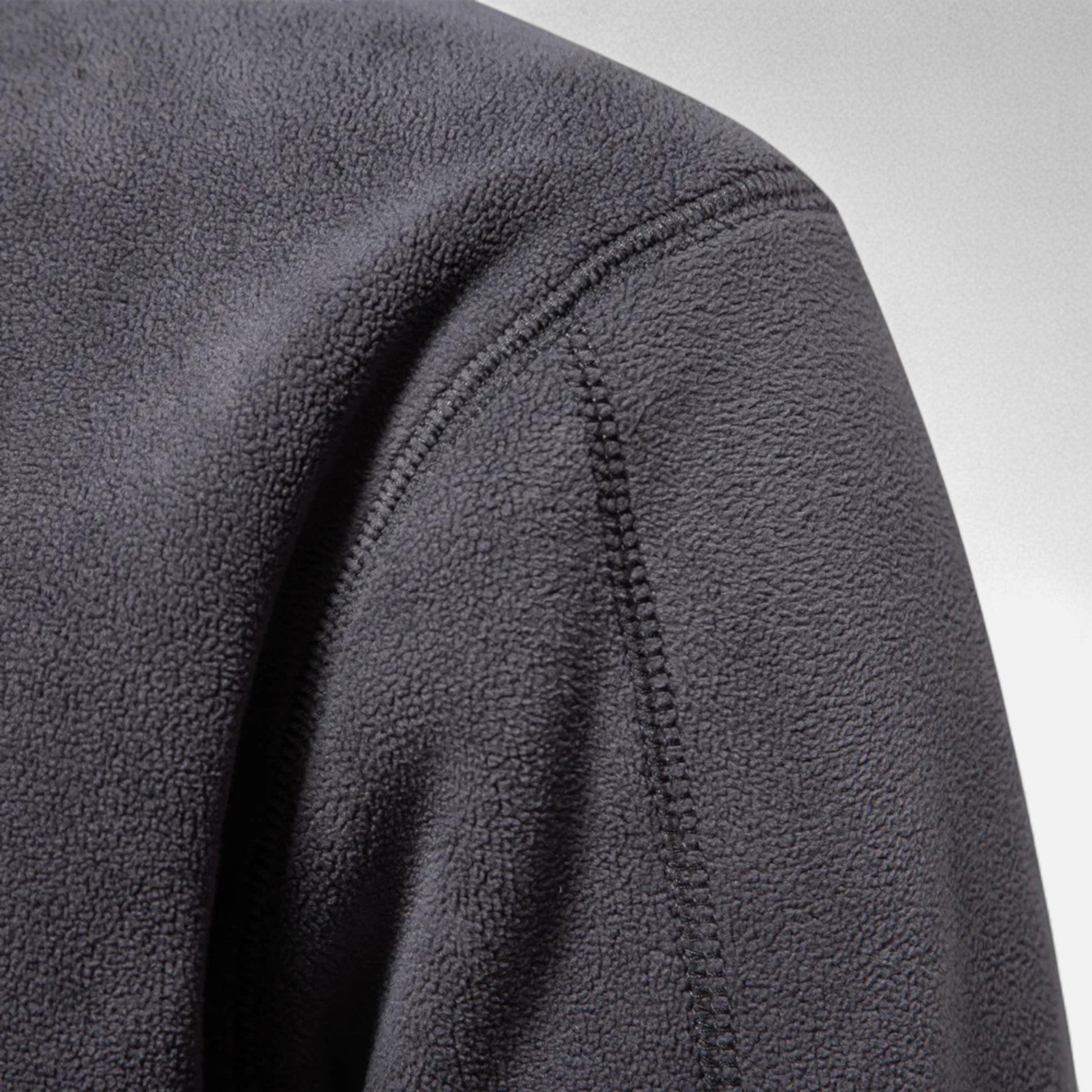 Maison Verdi | Men's Fleece Zip-Up Sweater Autumn-Winter
