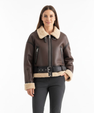 Short Loose and Versatile Women's Jacket Lined with Fur