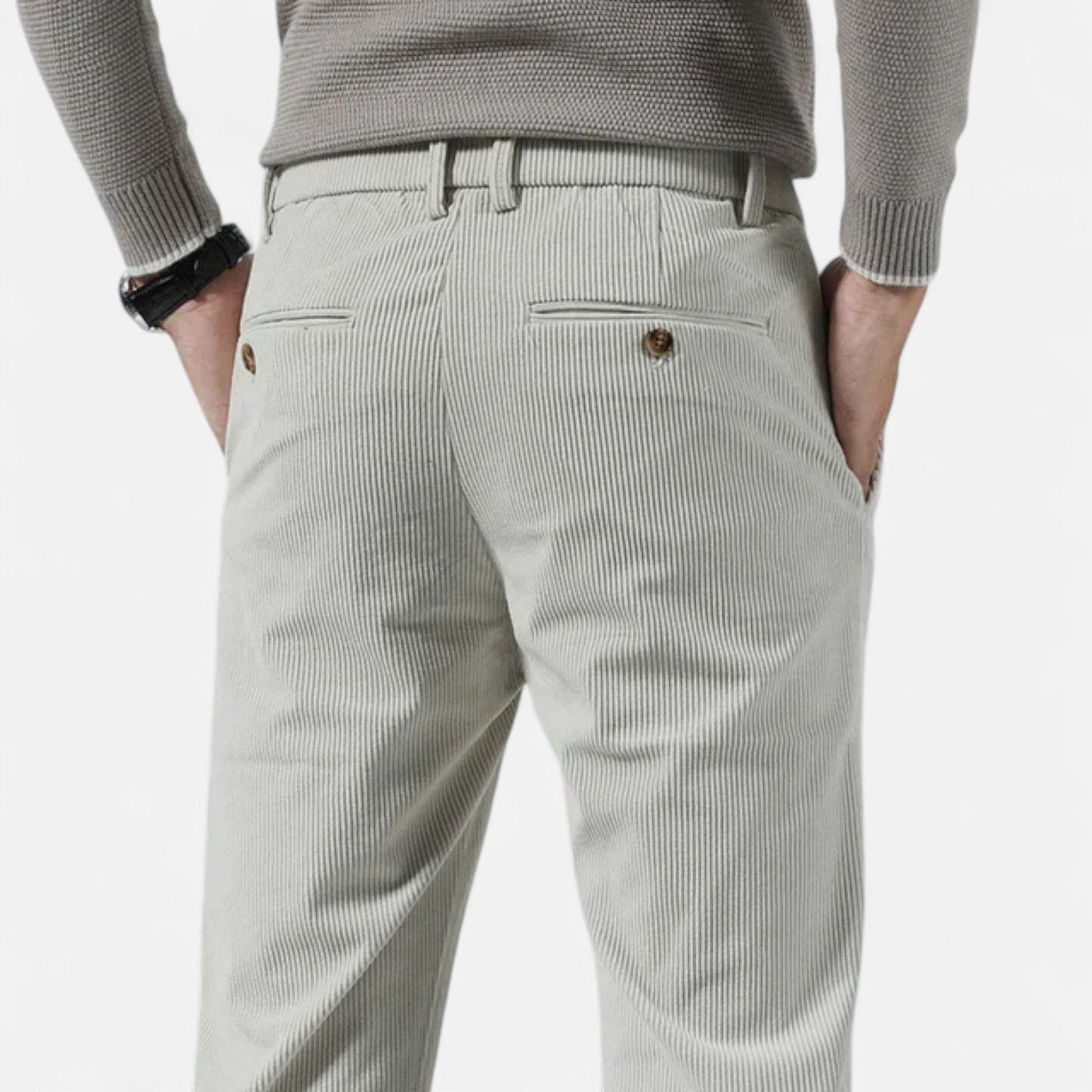 Maison Verdi  | Men's Corduroy Pants Classic Fit