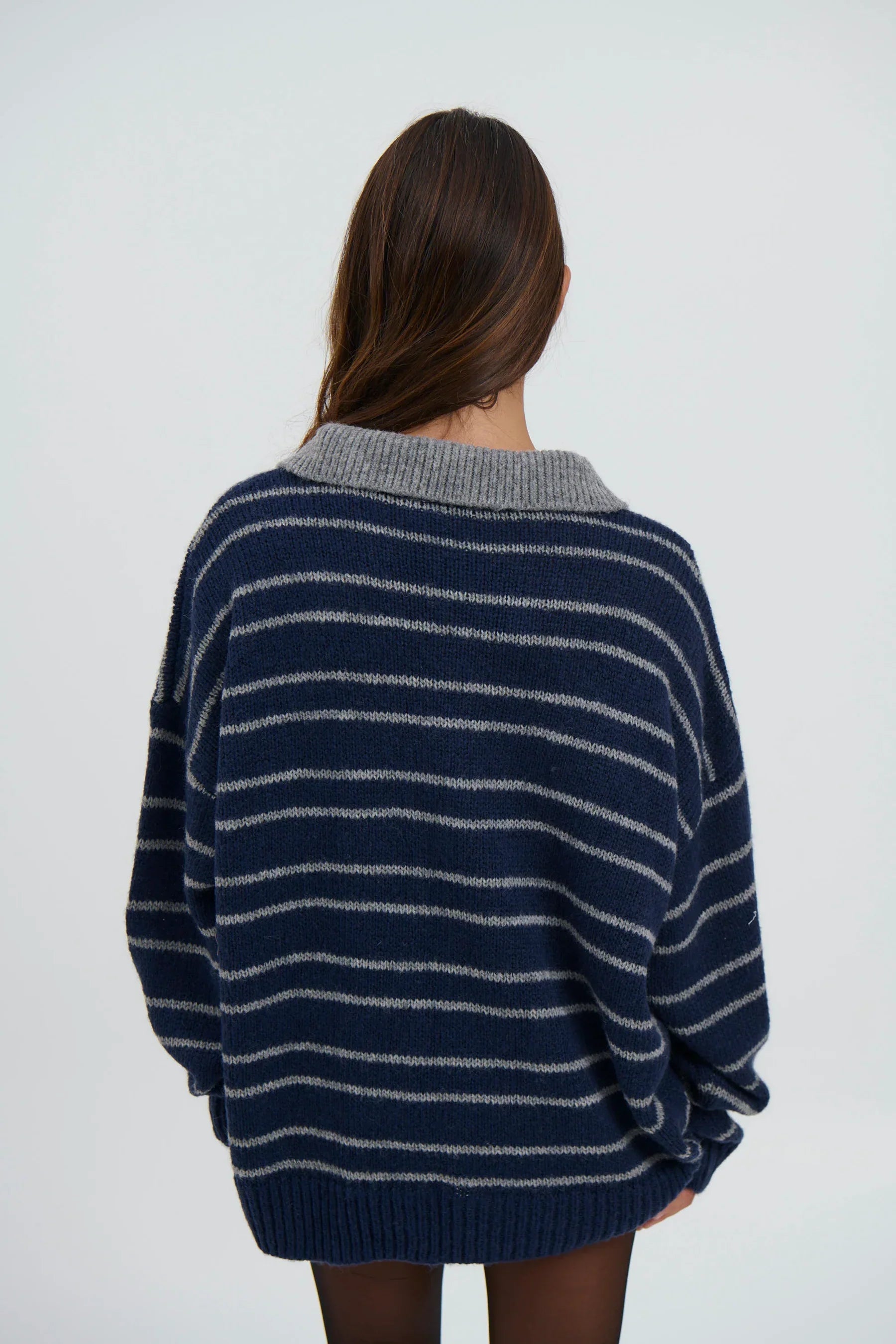 Elvaré Striped Knit Polo