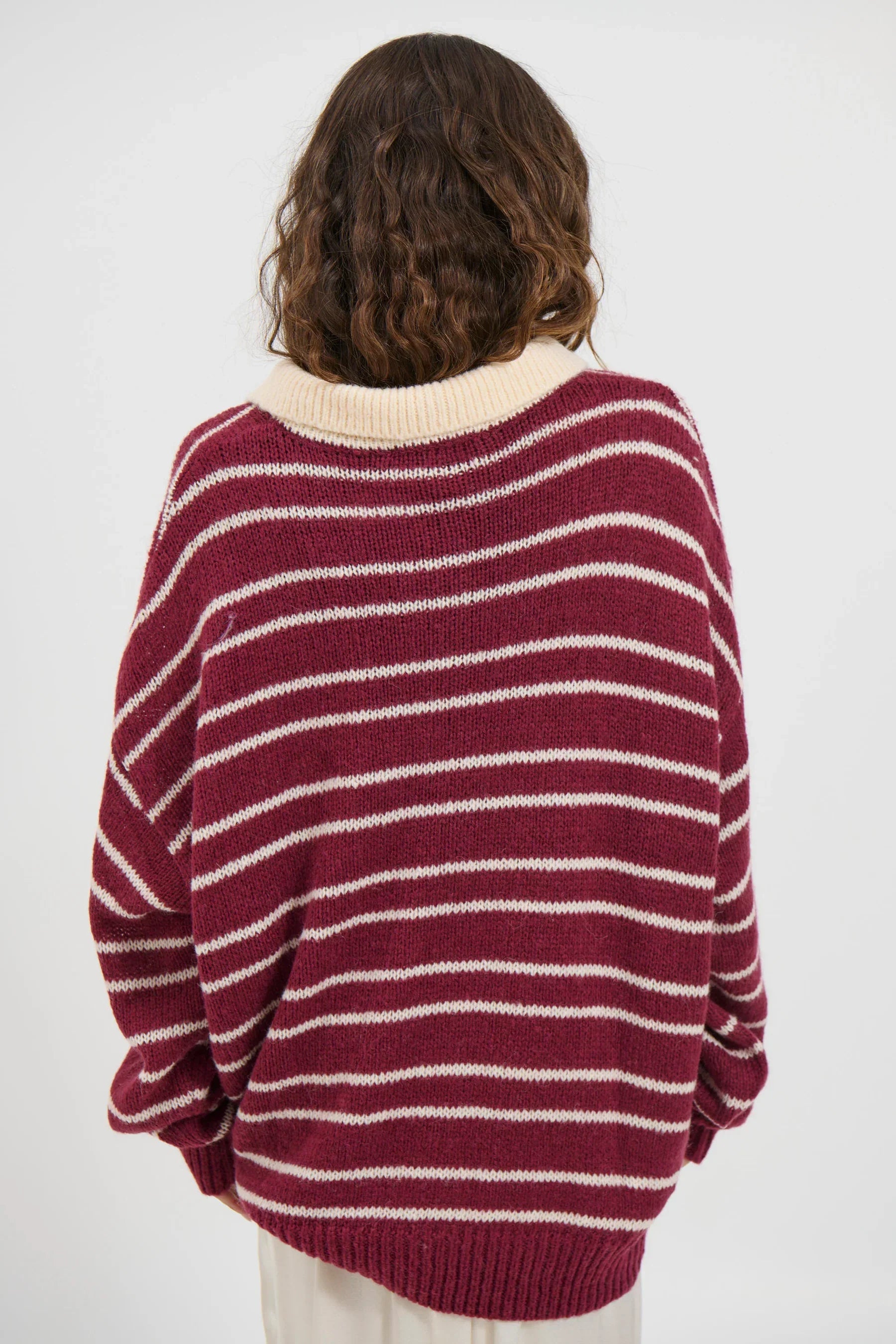 Elvaré Striped Knit Polo