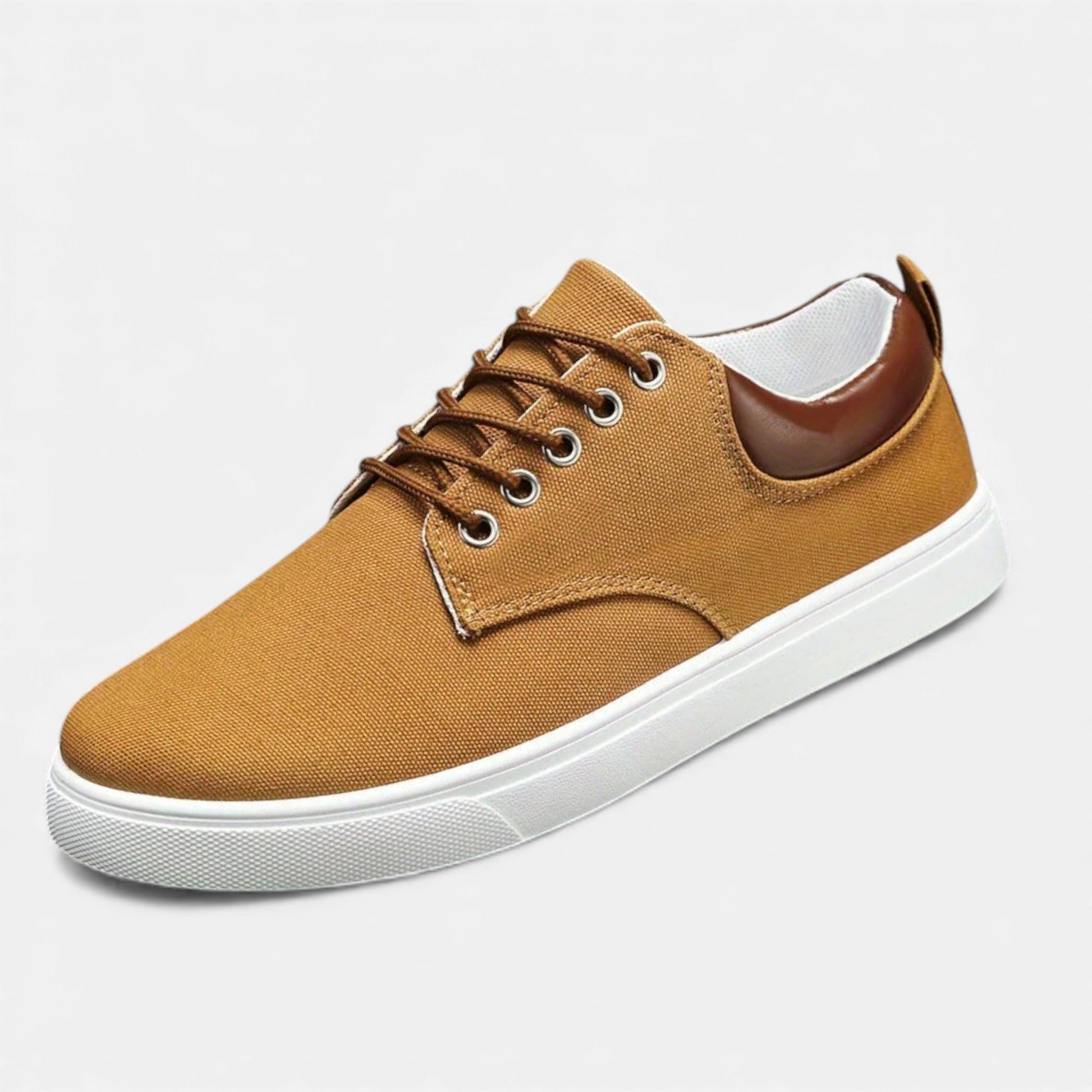 Maison Verdi | Classic Canvas Sneakers – Vulcanized Lace-up Shoes