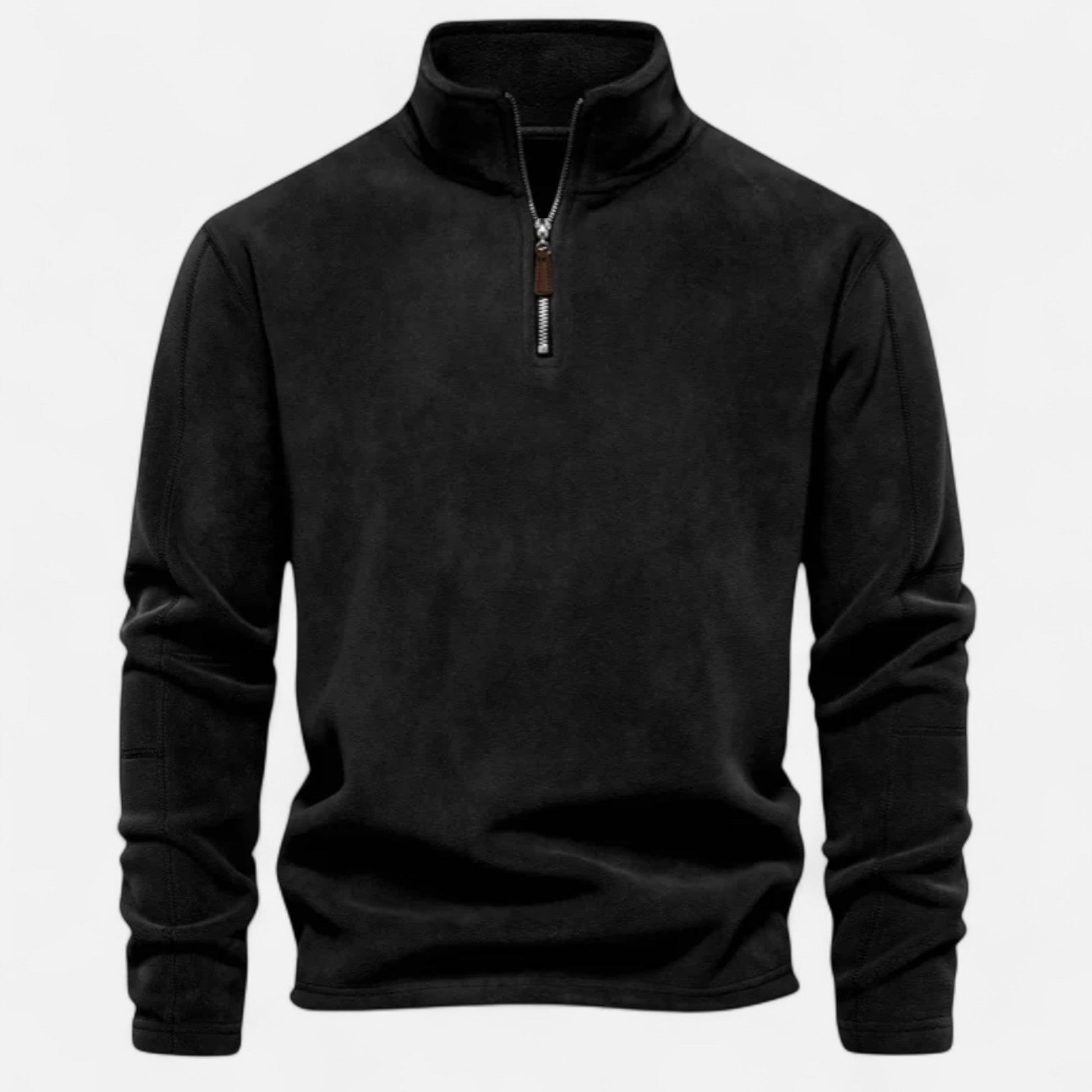 Maison Verdi | Men's Fleece Zip-Up Sweater Autumn-Winter