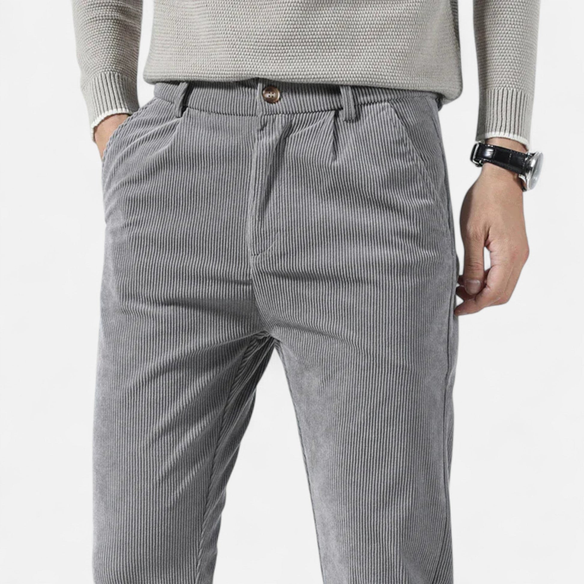 Maison Verdi  | Men's Corduroy Pants Classic Fit