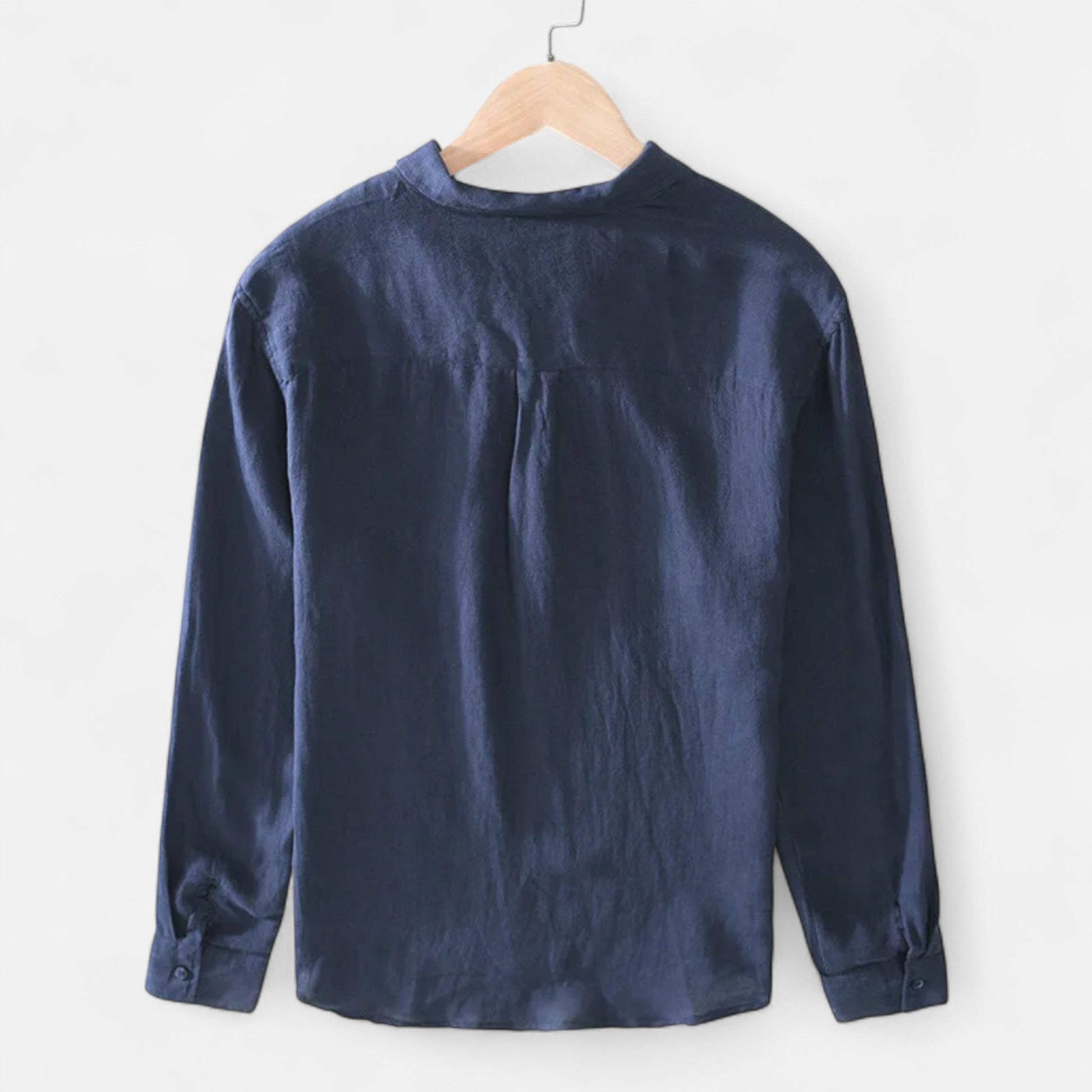 Maison Verdi | Men's Linen Shirt Square Collar