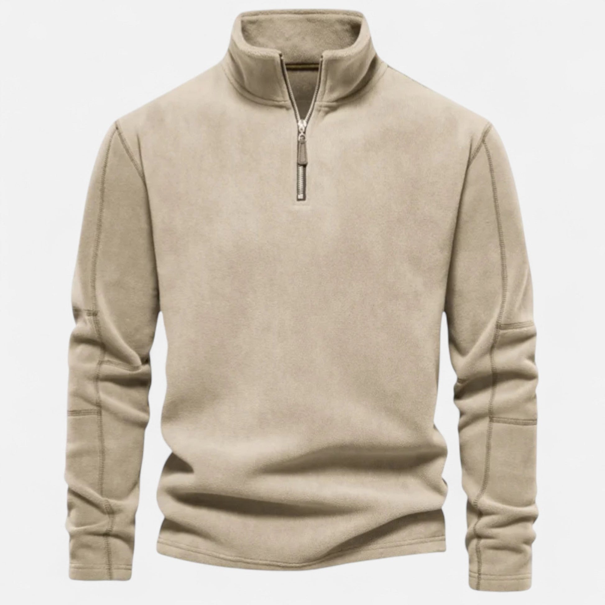 Maison Verdi | Men's Fleece Zip-Up Sweater Autumn-Winter