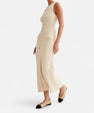 Ancient World | Long Knit Dress with Buttons for Women – Sleeveless Summer Elegance