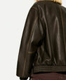 Jorja Leather Bomber Jacket