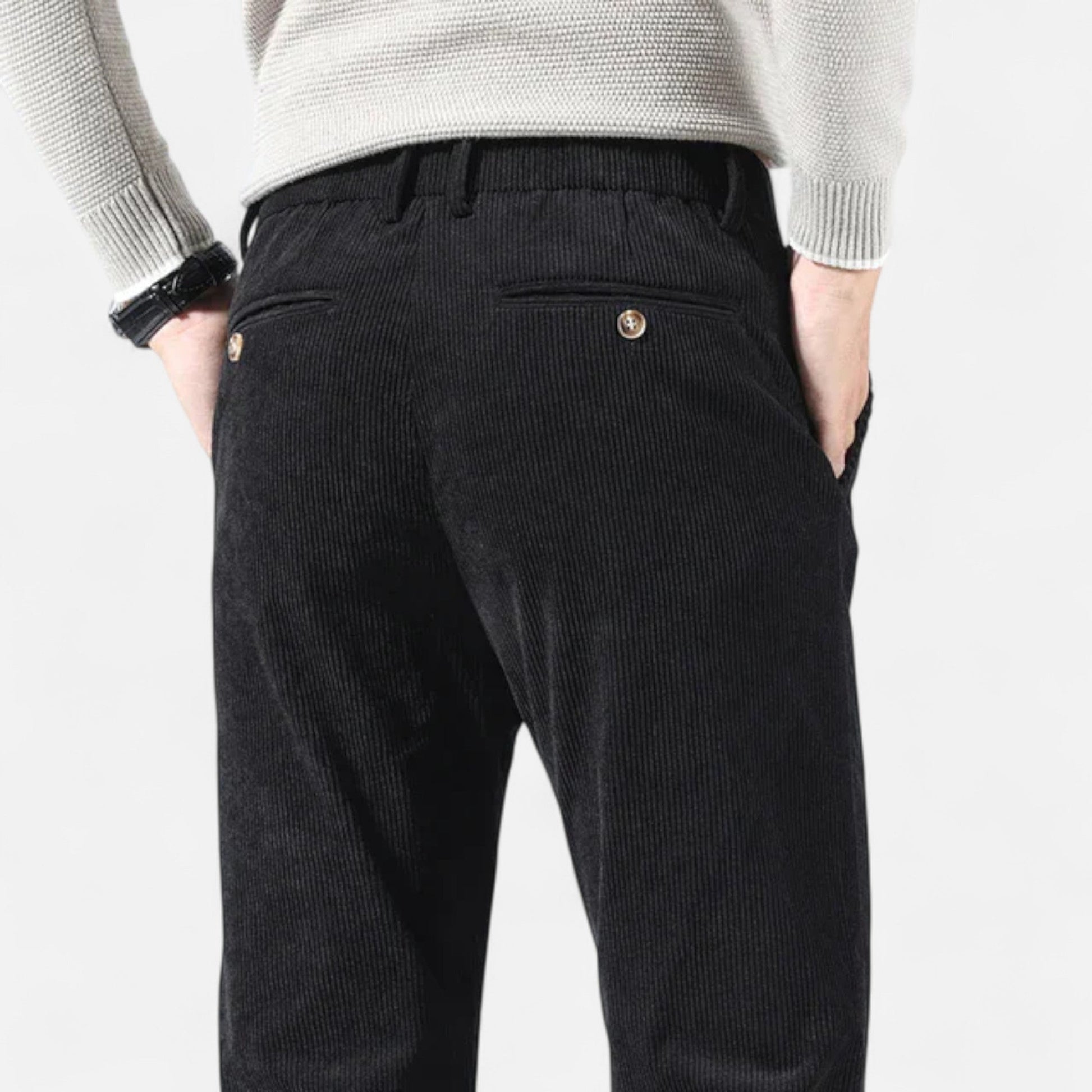 Maison Verdi  | Men's Corduroy Pants Classic Fit