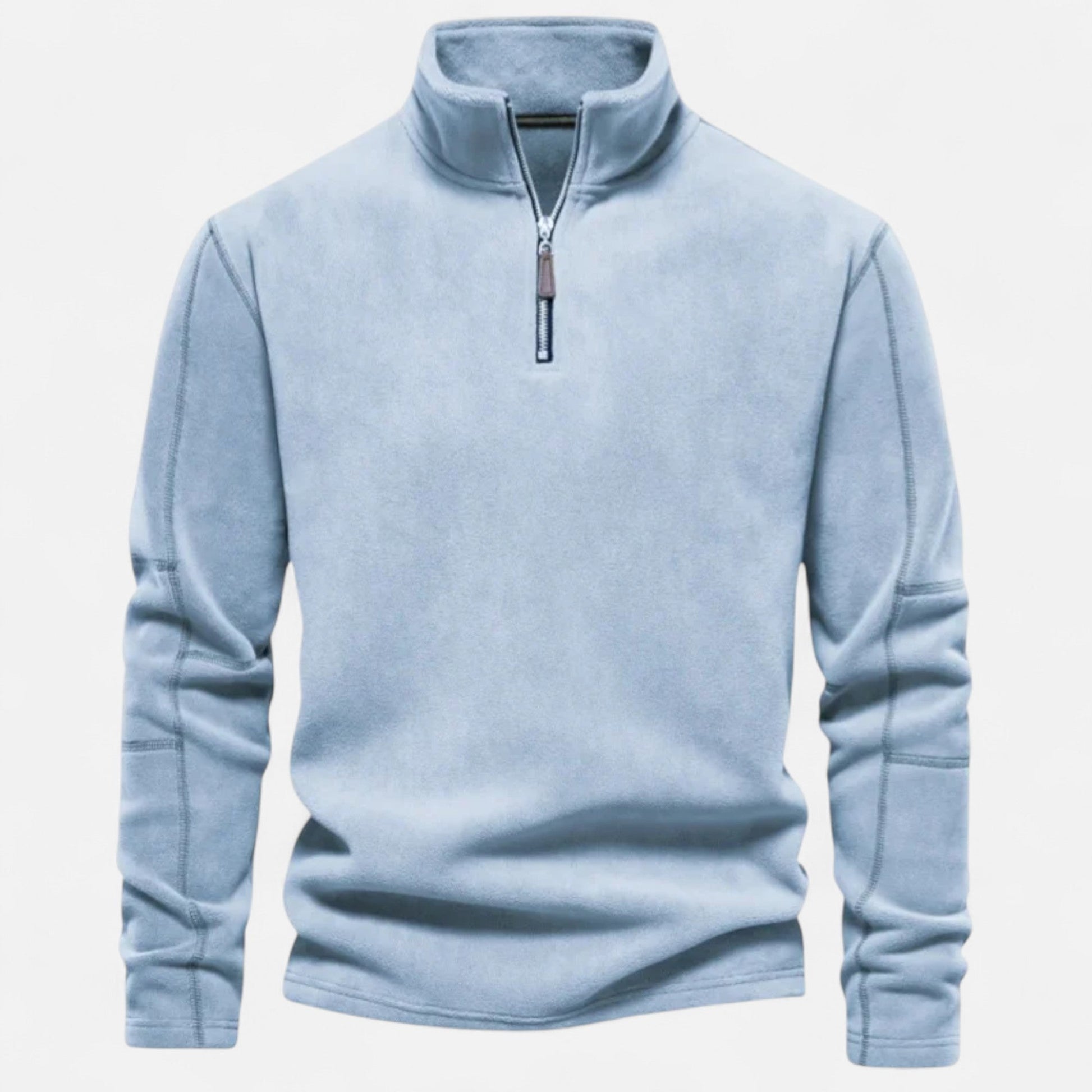 Maison Verdi | Men's Fleece Zip-Up Sweater Autumn-Winter