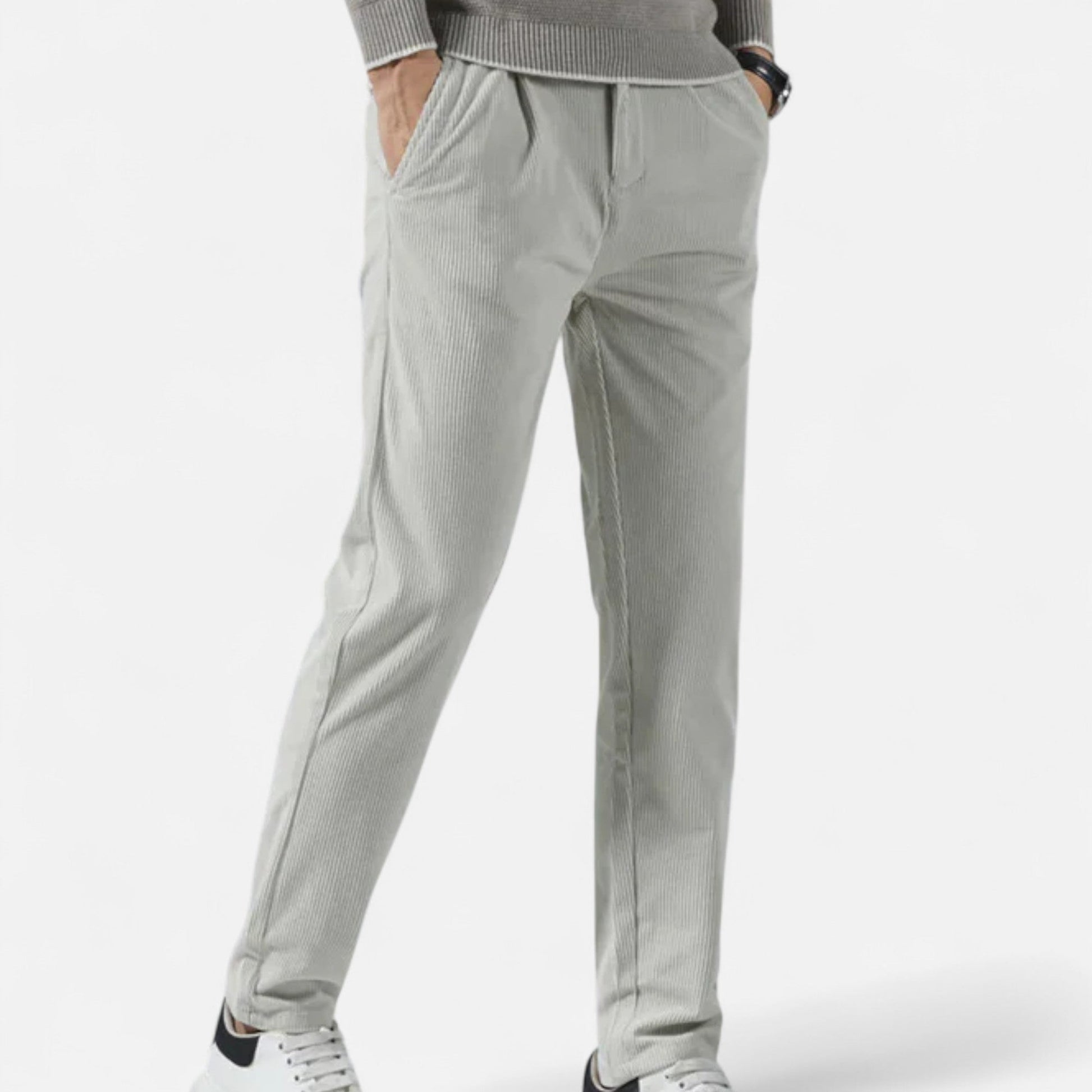 Maison Verdi  | Men's Corduroy Pants Classic Fit