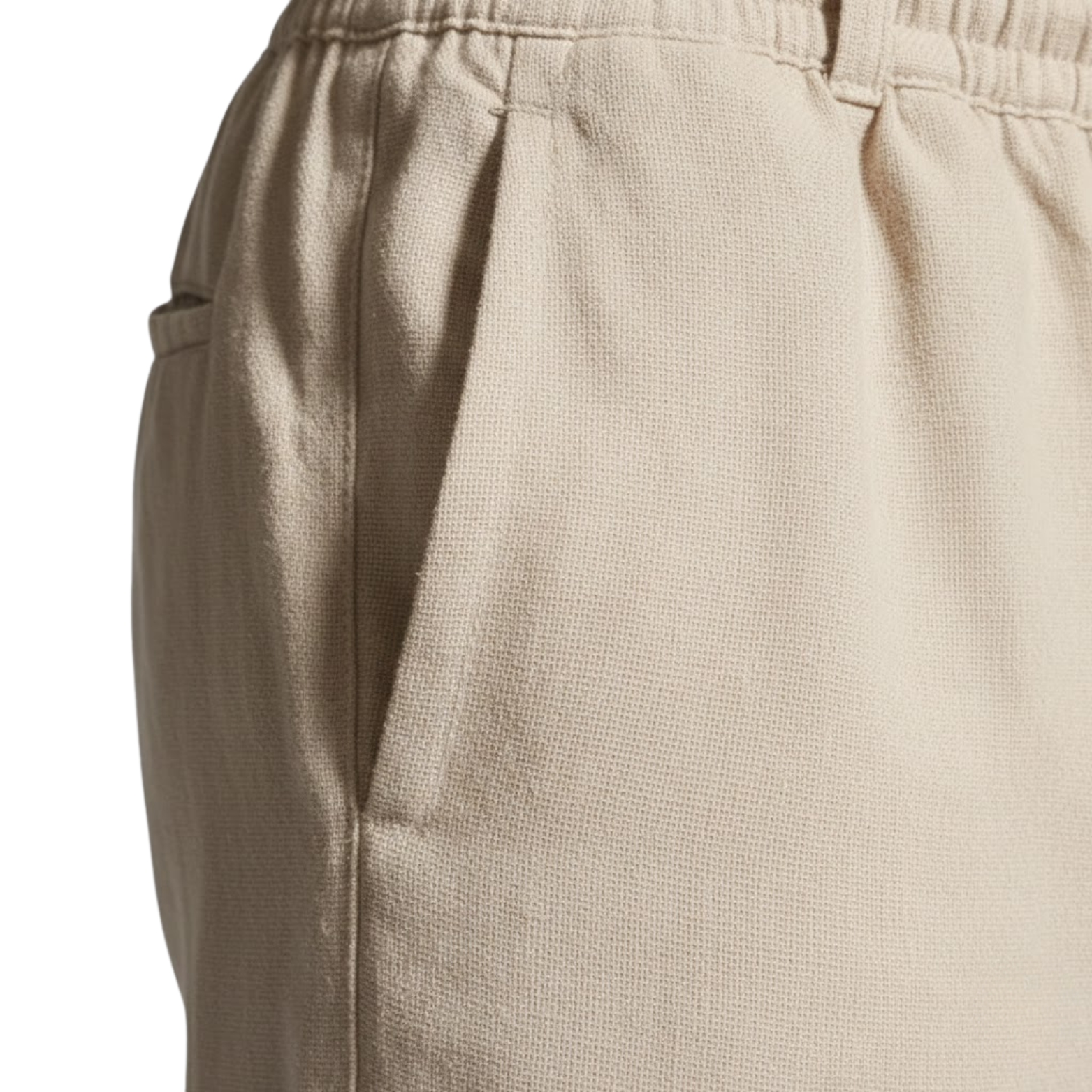 Men's straight-cut cotton sweatpants with drawstring