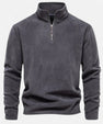 Maison Verdi | Men's Fleece Zip-Up Sweater Autumn-Winter