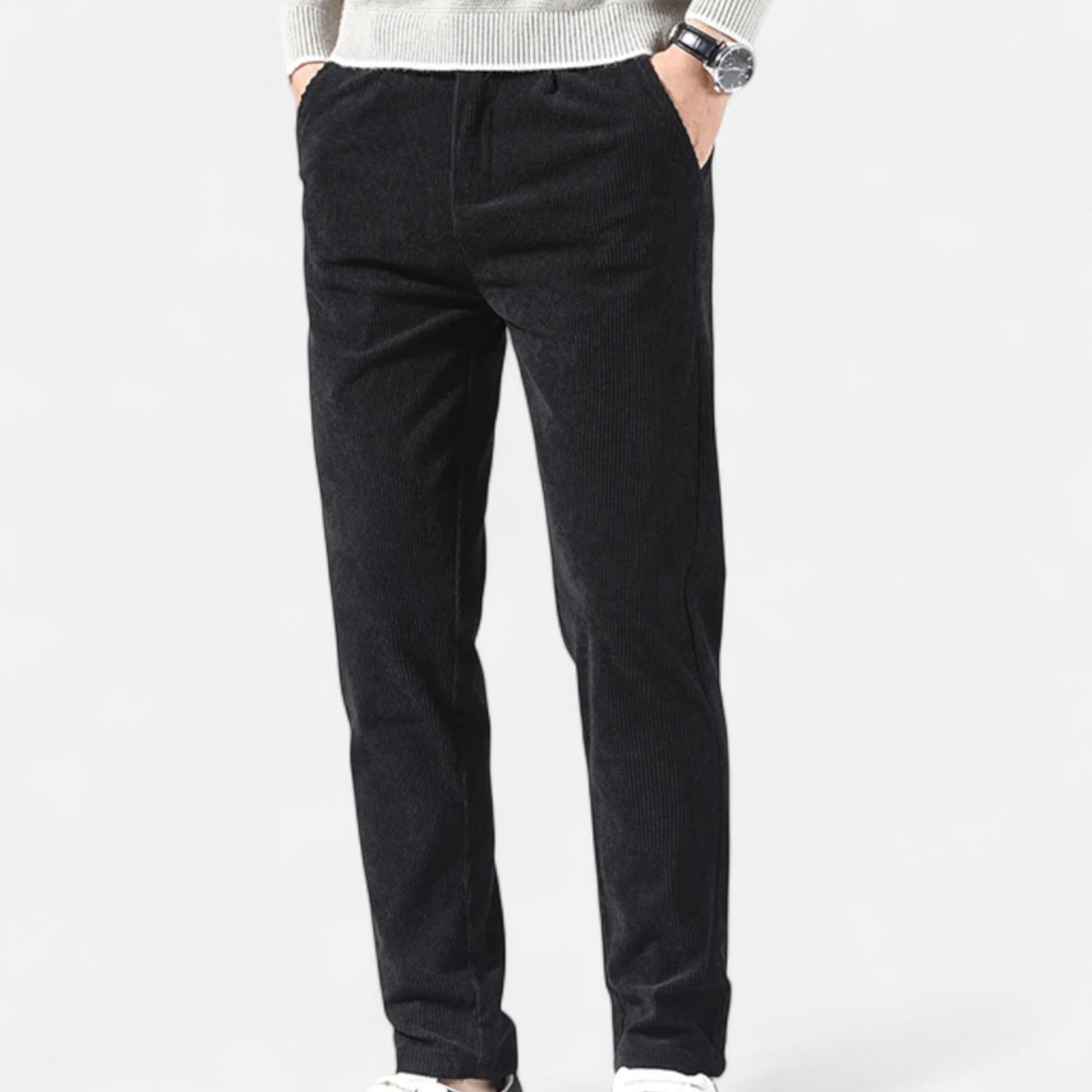 Maison Verdi  | Men's Corduroy Pants Classic Fit