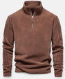 Maison Verdi | Men's Fleece Zip-Up Sweater Autumn-Winter