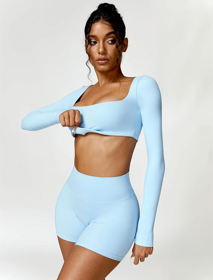  Julie Long-Sleeve Gym Top 