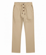 Men's straight-cut cotton sweatpants with drawstring