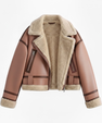 Short Loose and Versatile Women's Jacket Lined with Fur