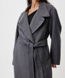 Long trench coat with belt 