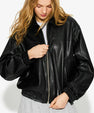 Jorja Leather Bomber Jacket