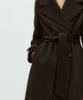 Long trench coat with belt 