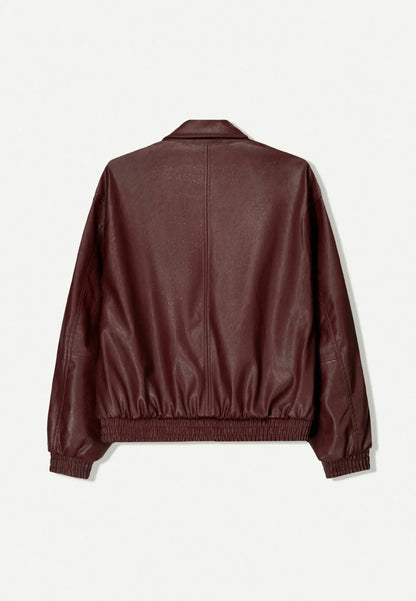 Jorja Leather Bomber Jacket