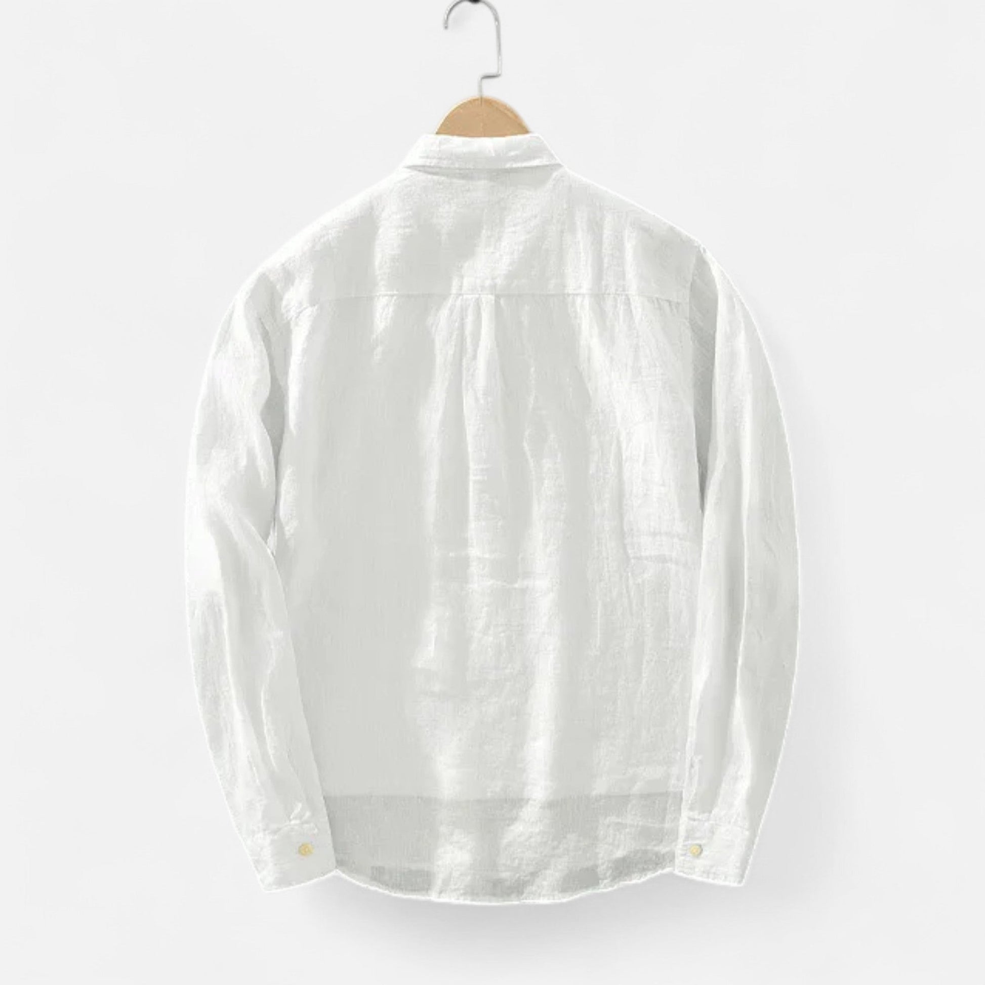 Maison Verdi | Men's Linen Shirt Square Collar