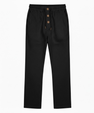 Men's straight-cut cotton sweatpants with drawstring