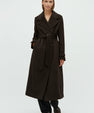 Long trench coat with belt 