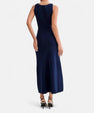 Ancient World | Long Knit Dress with Buttons for Women – Sleeveless Summer Elegance