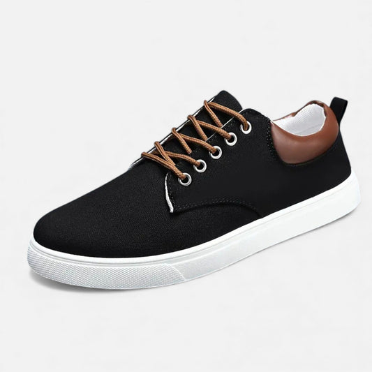 Maison Verdi | Classic Canvas Sneakers – Vulcanized Lace-up Shoes