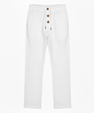 Men's straight-cut cotton sweatpants with drawstring