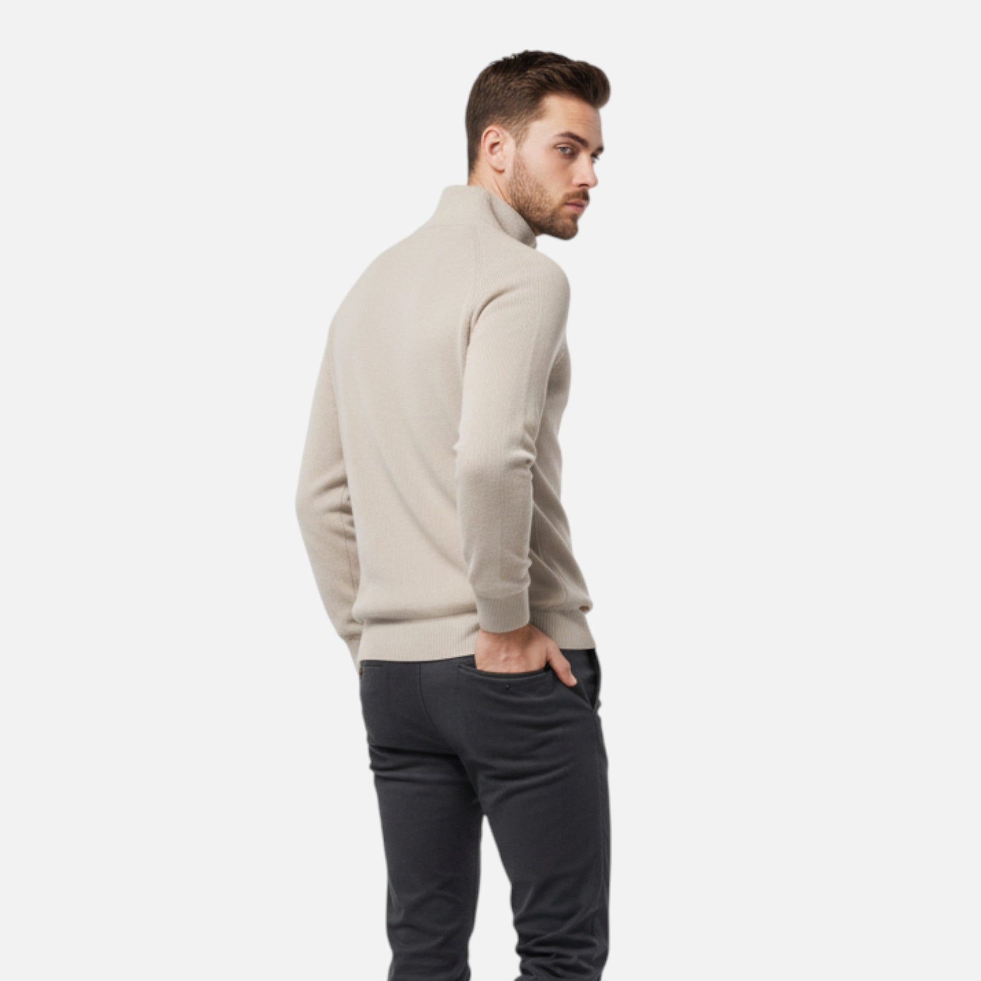 Maison Verdi| Men's Cotton Half-Zip