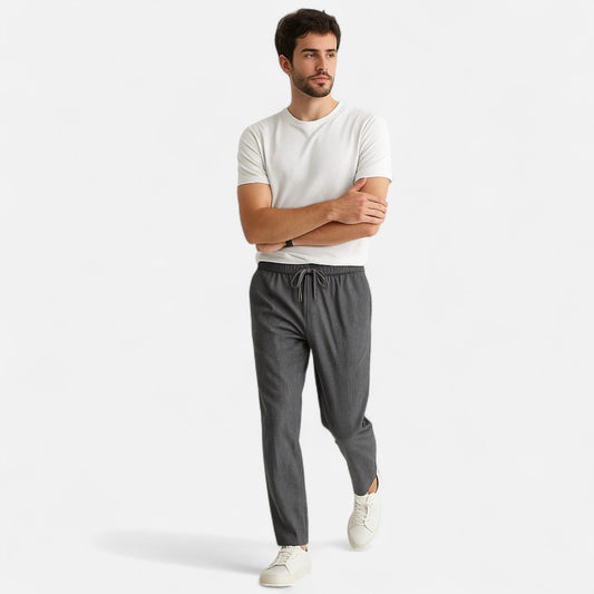 Maison Verdi| Wide Linen Pants for Men – Breathable Comfort for Spring & Summer