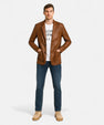 Maison Verdi| Men's Heritage Jacket in Handmade Vegan Leather