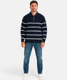 Maison Verdi | Men's Retro Half-Zip Sweater