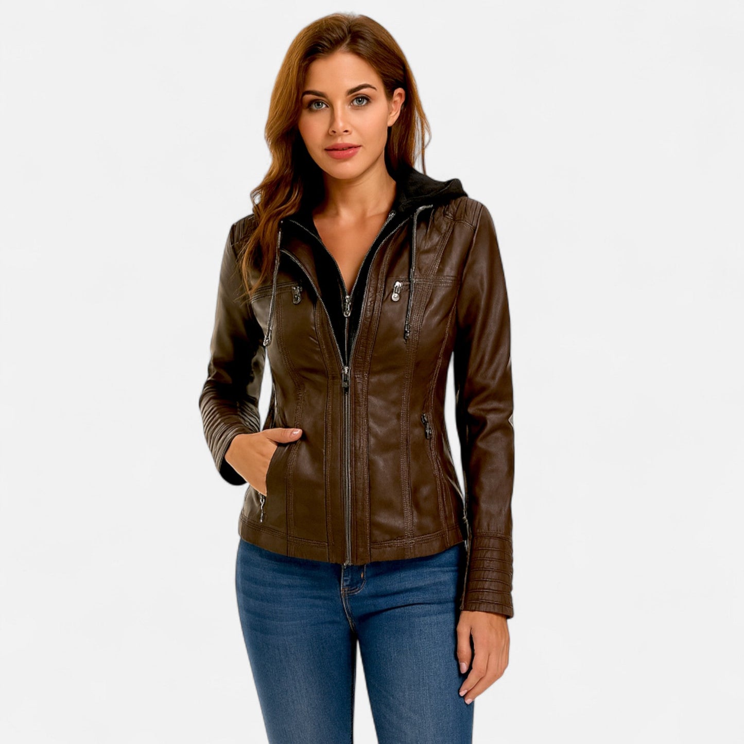Women's Leather Jacket – Timeless Elegance, Refined Touch