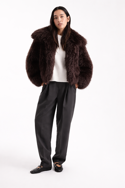 Short fur jacket