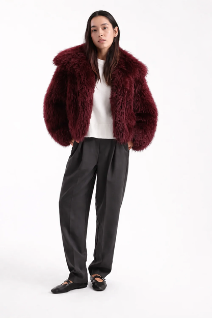 Short fur jacket