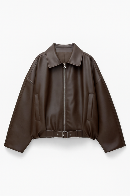Faux leather jacket