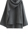 Asymmetrical Jacket with Short Scarf