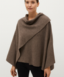Asymmetrical Jacket with Short Scarf