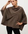 Asymmetrical Jacket with Short Scarf