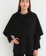 Asymmetrical Jacket with Short Scarf
